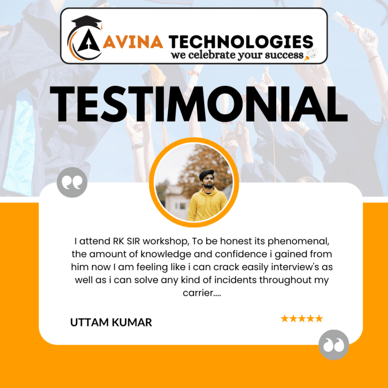 Avina Technologies Students Testimonials on SAP
